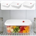thumbnail image 1 of pstuiky Microwave-Safe & Freezer-Safe Food Storage Containers Bpa-Free Plastic, Transparent, Stackable 1-Piece Set with Date Dial Lids for Meal Prep, Leftovers, Vegetables & Fruits, 1 of 9