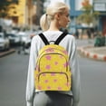 thumbnail image 7 of FORMRS Mini Backpack Purse for Women Travel Daypack Casual Shoulder Bag, Big Pink Stars Pattern, 7 of 7