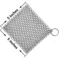 thumbnail image 2 of Stainless Steel Chain Cleaner For All Types Of Skillets, Cast Iron Pans, Grills (square, 5"), 2 of 5