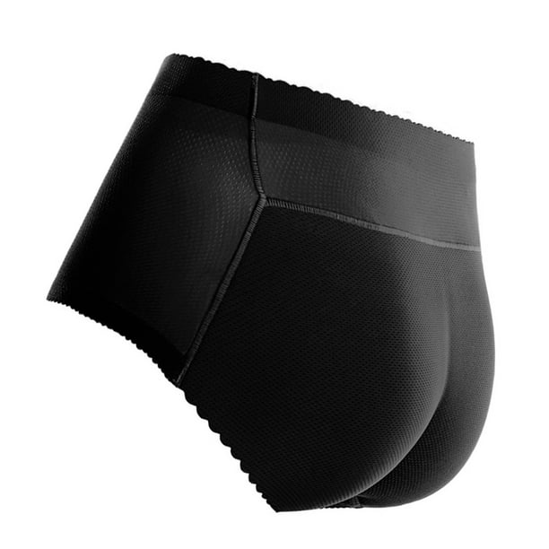 Underwear Women Hip Lifter Enhancer Fake Fake Butt Hip Enhancer Ass Mesh Pad  Briefs, Black, M 