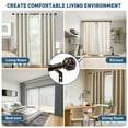 thumbnail image 3 of Bronze Curtain Rods for Windows 48 to 144 inches, Adjustable Length Curtain Rod with Metal Finials, 1 inch Diameter Heavy Duty Drapery Rod for Modern Decor Bedroom Kitchen Living Room, 3 of 7