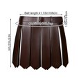 thumbnail image 7 of Jiibva Men's Gladiator Costume PU Leather Gladiator Kilt Skirt Punk Style Skirt Belt, 7 of 7