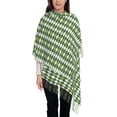thumbnail image 3 of Sigee Light Green Squares for Scarf for Women Winter Warm Scarfs with Fringe, 3 of 8