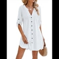 thumbnail image 1 of Traje de Baño para Mujer, Cuello en V, Abotonado, , XXL, 1 of 9