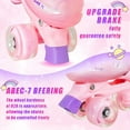 thumbnail image 2 of SubSun Kids Roller Skates for Girls Boys 4 Sizes Adjustable for Sports Toys, 2 of 7