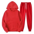 thumbnail image 6 of RongHuan Women Sweatsuits Sets 2 Piece Drawstring Oversized Hoodies Jogger Sweatpants Ouftit Fall Winter Tracksuits, 6 of 8