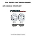 thumbnail image 2 of PowerSport Rear Brakes and Rotors Kit |Rear Brake Pads| Brake Rotors and Pads| Ceramic Brake Pads and Rotors |fits 1993-1998 Toyota Supra, 2 of 7