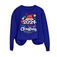 thumbnail image 4 of Enjoytime Christmas Sweatshirts for Women Round Neck Cute Printed Sweatshirt Top Casual Loose Fit Womens Long Sleeve Shirts, 4 of 4