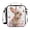 White, variant on Cute Rabbit with Peach Blossom Butterflies Insulated Lunch Bag Reusable Lunch Box Lunch Container with Straps