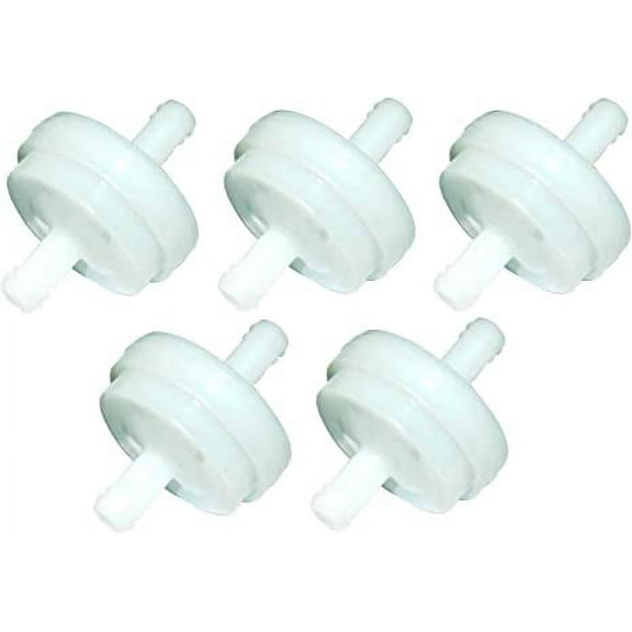 Fuel Filters Compatible with Briggs 394358 394358S 4112 5098 5098H 5098K Ariens 02910800 21534000 Simplicity 173206 173206SM 2173206 2173206SM Subaru 263-65011-A0 Gravely 21534000 (Pack of 5)