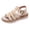 Beige, variant on Womens Roman Platform Gladiator Sandals Beach Trendy Casual Suede Open Toe Buckles Chunky Wedge Fisherman Dress Heels Comfortable Walking Shoes Summer Blue Size 6