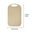 thumbnail image 2 of AuroraX Juice Grooves Cutting Board with Grip Non Toxic Small Plastic Cutting Board for Kitchen Durable Beige Easy Clea for Chopping Meat Vegetables Fruits Cheese Knife Friendly, 2 of 5