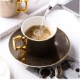 thumbnail image 4 of Juego de tazas de café de cerámica, taza de té de estilo europeo, juego de té de la tarde inglés, taza y platillo de porcelana china, 4 of 5