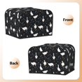 thumbnail image 3 of Xecao Fashionable Goose Print 4 Slice Toaster Cover with Pockets, Small Appliance Cover, Dust and Fingerprint Protection, Machine Washable, 3 of 7