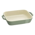 thumbnail image 1 of STAUB Céramique Ceramique Plat à Cuisson Rectangulaire en 1 L, Eucalyptus, 1 of 5