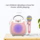 thumbnail image 5 of Máquina De Cantar Inalámbrica Para Niños Con Micrófono Bluetooth 5,0 Karaoke Juguete De Alta De Sonido Música Infantil Luz Led Incorporada Scienceny FN003436-01, 5 of 6