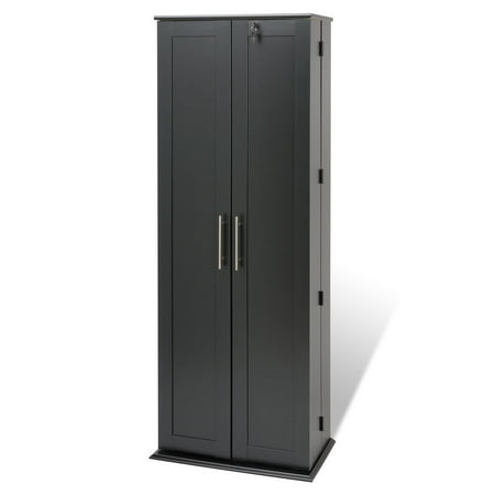 Grande Locking Media Storage Cabinet with Shaker Doors, Multiple