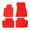 Red, variant on Ikon Motorsports Floor Mats Compatible With 2021-2025 BMW G22 4 Series & G82 M4 Coupe, Red Nylon Car Auto Front Rear Carpets Liner 4PC Set Protector