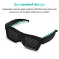 thumbnail image 5 of QJUHUNG LED Glasses, Bluetooth APP Connected LED Display Smart Glasses USB Rechargeable DIY Fashion Glasses, Suitable for Party Club DJ Halloween Christmas (Text, Graffiti, Animation, Music rhythm), 5 of 9