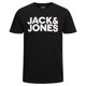 thumbnail image 4 of Jack & Jones Camiseta para Hombre, Pack de 3 - JJECORP LOGO TEE O-NECK, estampado con logo, algodón Negro/Azul marino/Blanco S (Small), 4 of 4
