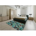 thumbnail image 4 of Ahgly Company Indoor Rectangle Patterned Black Eel Black Area Rugs, 7' x 9', 4 of 6