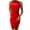 Red, variant on IROINNID Women's Sheath Dress Spring And Summer Sleeveless Round-Neck Casual Hollow Dress Solid Color Elastic Waist Dress