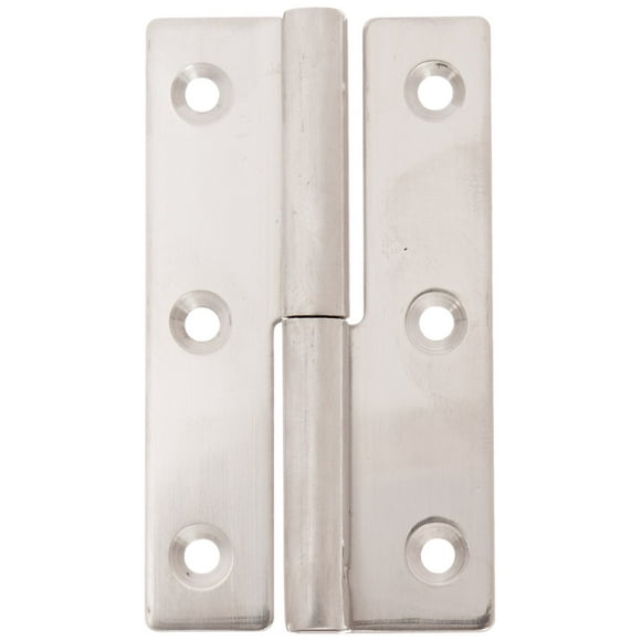 Sugatsune KN-64L/SS Lift Off Hinge, Stainless Steel 304, Polished Finish, Left Handedness, 1.5mm Leaf Thickness, 36mm Open Width, 7.5mm Pin Diameter