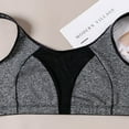 thumbnail image 5 of Lovskoo Sports Bras For Women - High Impact Seamless Support Bra Non Padded For Yoga Gym Workout Fitness Gray, 5 of 7