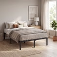 thumbnail image 4 of Ledrem Heavy Duty Full Bed Frame, 16" in Metal Bed Frame, 1100 lb Capacity, No Box Spring Needed, Under-Bed Storage, Easy Assembly, Mattress Retainers, 4 of 9