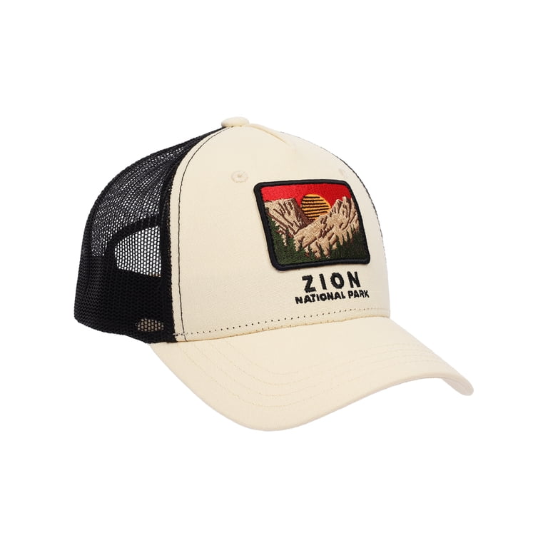 Licensed Zion National Park Boys' Embroidered Patch Trucker Hat photo 4