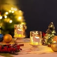 thumbnail image 3 of Elegantes adornos navideños de candelabro de hierro hueco: decoración navideña perfecta, D, 3 of 5