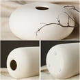 thumbnail image 4 of Porcelain Vase, Creativity Simple and Modern Style White Vases Ceramic Vases for Wedding Home Decoration, 4 of 5