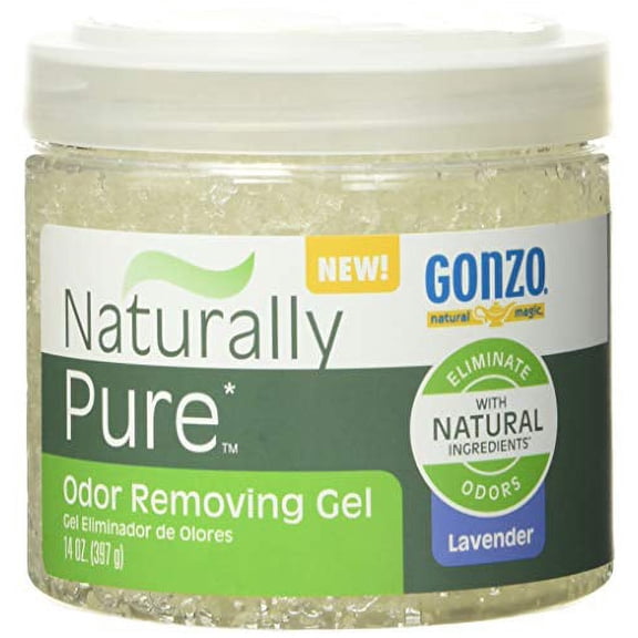 Gonzo Natural Magic Naturally Pure Odor Removing Gel - 14 Ounce - Works On Pet, Smoke, Trash, Kitchen, Closet, Bathroom Odors