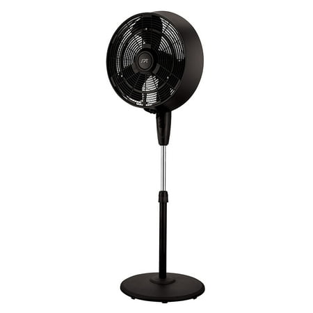 18" Oscillating Misting Fan, Black