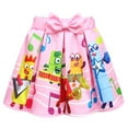 thumbnail image 4 of Girls Numberblock Tv Anime Cartoon Graphics Printed Costume Short Dress T-Shirt Bag 3 Pcs Outfit Summer Tutu Dance Pleated Skirt Tees Sets Casual Tops Princess Party Clothes Kids Cosplay Gifts 2-9, 4 of 4
