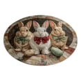 thumbnail image 2 of 3D Visual Easter Rug 60*60, Custom Easter Bunny Round Rug Personalized 3D Effect Easter Day Carpet Non Washable Bunny Area Rug for Living Room Bedroom Birthday Indoor Home Decor Spring Day, 2 of 6