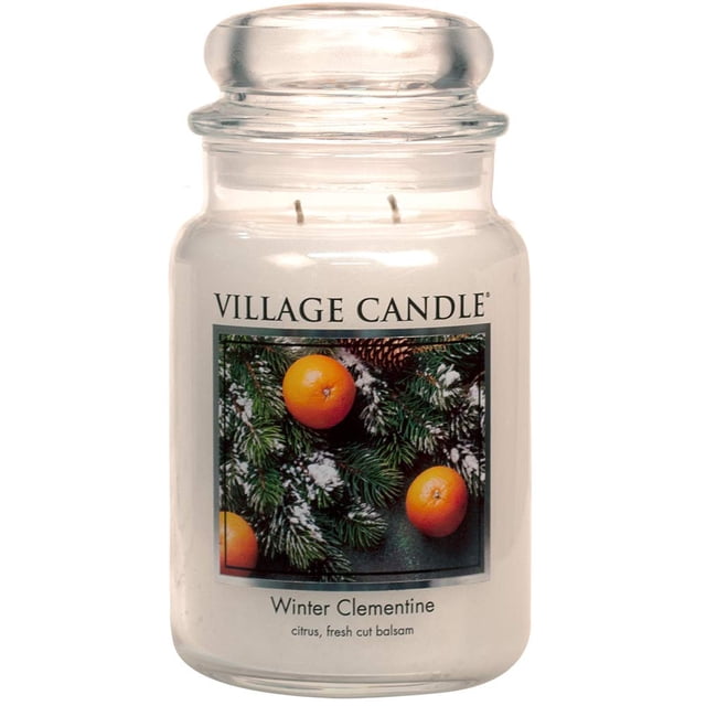 Tarro de boticario Candle Village Candle Winter Clementine, 625 ml