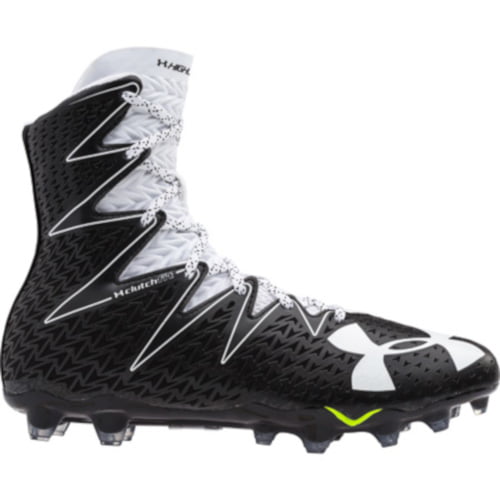 under armour black and white cleats
