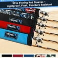 thumbnail image 2 of Neoprene Fishing Rod Sleeves for Casting, Spinning, Trolling Pole - Protective Cover Rod Sock with Hanging Loop & Lanyard- Floating, Puncture Resistant, Lightproof (58in, 5P), 2 of 7