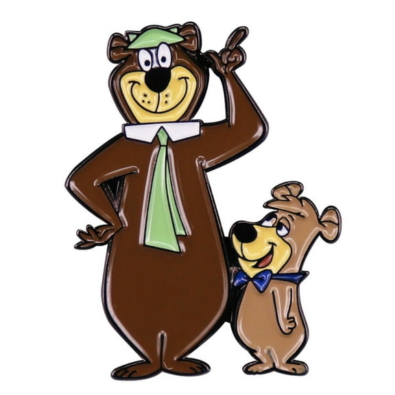 Yogi Bear And Boo Boo 1.25 Inches Tall Enamel Metal Pin