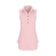 thumbnail image 5 of Vestido de Camisa de Cuello sin Mangas de Tamaño Más Alto, Color Sólido Mini Casual con Bolsillos para el Verano, 5 of 9