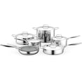 thumbnail image 1 of NutriChef 12 Piece Stainless Steel Cookware Set, Durable Ceramic Non-Stick Coating, Compatible with All Stovetops, 1 of 4