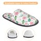 thumbnail image 3 of Balery Lotus Flower Pantuflas de Casa de Felpa Silenciosas con Diseño Estampado, Zapatillas Cómodas Antideslizantes de Algodón para Interior-Medium, 3 of 8