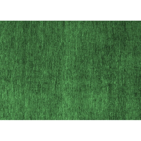 Ahgly Company Indoor Rectangle Abstract Emerald Green Modern Area Rugs, 8' x 12'