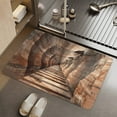 thumbnail image 5 of 3D Optical Illusion Doormat, Non-Slip Absorbent Welcome Mat 16x24 Inch, Geometric Pattern Floor Rug for Entryway Bathroom Kitchen, Machine Washable, 5 of 5