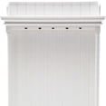 thumbnail image 6 of Classic White Hall Tree Coat Rack with Drawers, 6 of 10