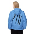 thumbnail image 4 of Effete Feline Claw Marks Scratch Windbreaker Jacket (AOP), 4 of 10