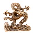 thumbnail image 4 of Mini Estatua artesanal de Dragón mayimx adorno de latón escultura Feng Shui para decoración del hogar, 4 of 9