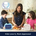 thumbnail image 4 of Bentgo Kids 5-Compartment Lunch Box - Confetti Design for School, Ideal for Ages 3-7, Leak-Proof, Drop-Proof, Dishwasher Safe, & Made with BPA-Free Materials (Confetti Edition - Abyss Blue), 4 of 8