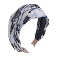 thumbnail image 1 of Accesorios Únicos 1 Pc Diadema de Chifón Plisada Exquisita Negro Azul Marino, 1 of 6